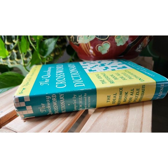 1974 Quickway Crossword Dictionary by H.W. Hill Vintage Hardcover w/ Dust Jacket - Picture 6 of 15